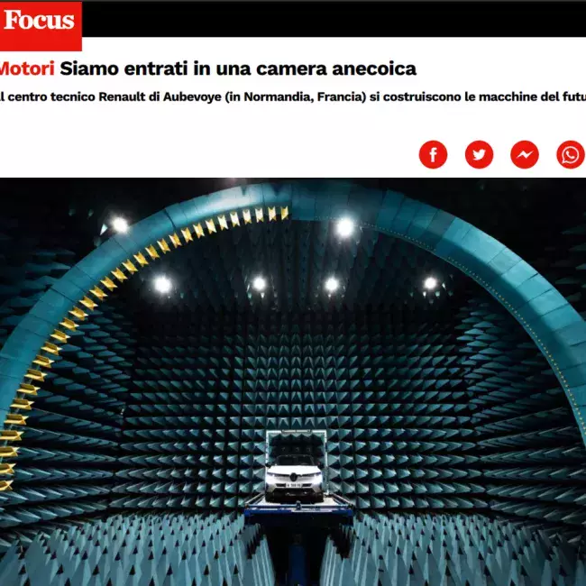 Motori Siamo Entrati in una Camera Anecoica