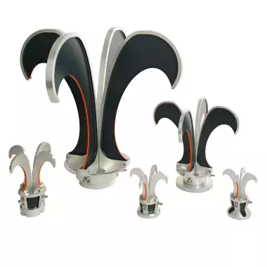 Open Boundary Quad-Ridge Horns