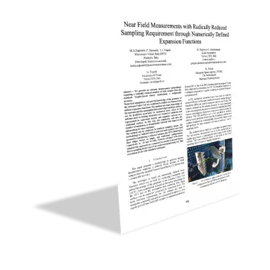 Near Field Measurements with Radically Reduced Sampling Requirement through Numerically Defined Expansion Functions