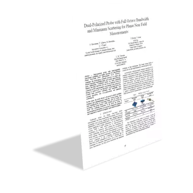 Dual-Polarized Probe with Full Octave Bandwidth and Minimum Scattering for Planar Near Field Measurements