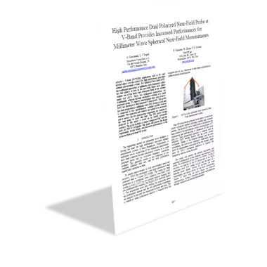 High Performance Dual Polarized Near-Field Probe at V-Band Provides Increased Performances for Millimeter Wave Spherical Near-Field Measurements