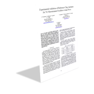 Experimental validation of Reference Chip Antennas for 5G Measurement Facilities at mm-Wave