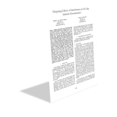 Mitigating Effects of Interference in On-Chip Antenna Measurements