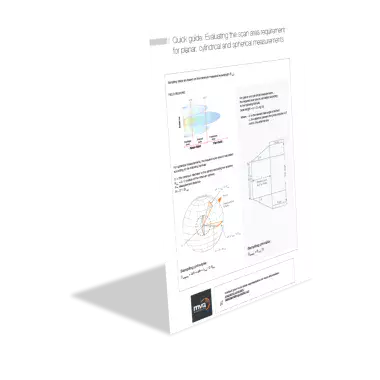 Quick guide: Evaluating the scan area requirement for planar, cylindrical and spherical measurements