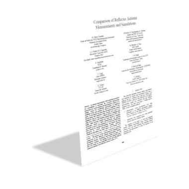 Comparison of Reflector Antenna Measurements and Simulations