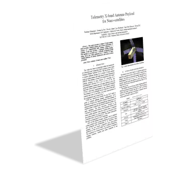 Telemetry X-band Antenna Payload for Nano-satellites