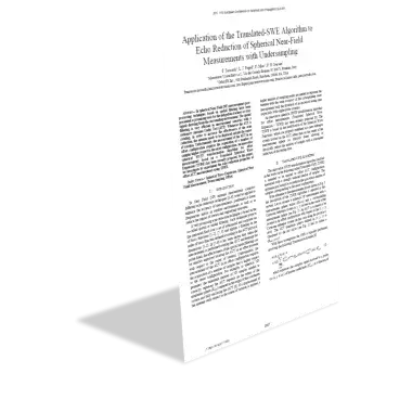 Application of the TSWE Algorithm to Echo Reduction of Spherical Near-Field Measurements with Undersampling