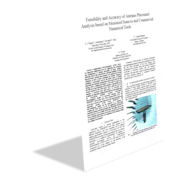 Feasibility and Accuracy of Antenna Placement Analysis based on Measured Sources and Commercial Numerical Tools