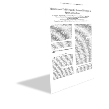 Measurement Field Source for Antenna Placement in Space Applications