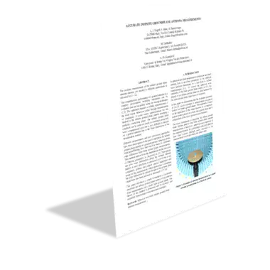 Accurate Infinite Groundplane Antenna Measurements