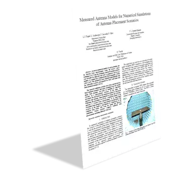 Measured Antenna Models for Numerical Simulations of Antenna Placement Scenarios