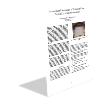 Measurement Uncertainties in Millimeter Wave “On-Chip” Antenna Measurements