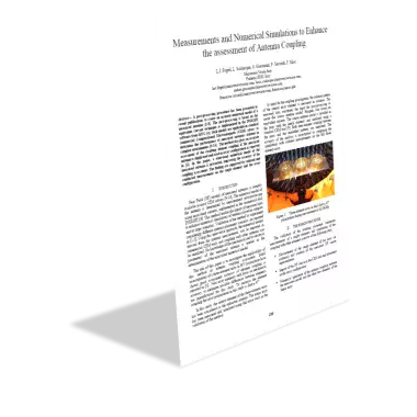 Measurements and Numerical Simulations to Enhance the assessment of Antenna Coupling