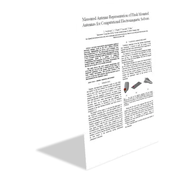 Measured Antenna Representation of Flush Mounted Antennas for Computational Electromagnetic Solvers