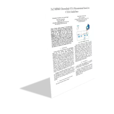 2x2 MIMO Downlink OTA Measurement based on CTIA Guidelines