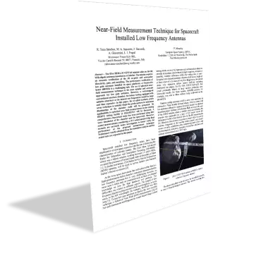 Near-Field Measurement Technique for Spacecraft Installed Low Frequency Antennas