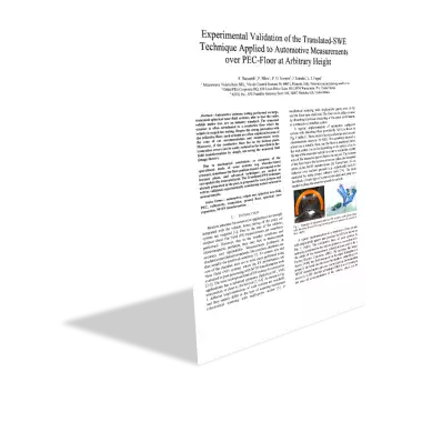 Experimental Validation of the Translated-SWE Technique Applied to Automotive Measurements over PEC-Floor at Arbitrary Height