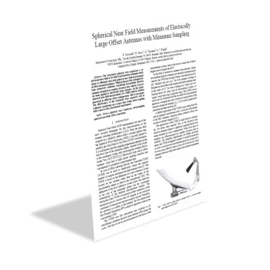 Spherical Near Field Measurements of Electrically Large Offset Antennas with Minimum Sampling