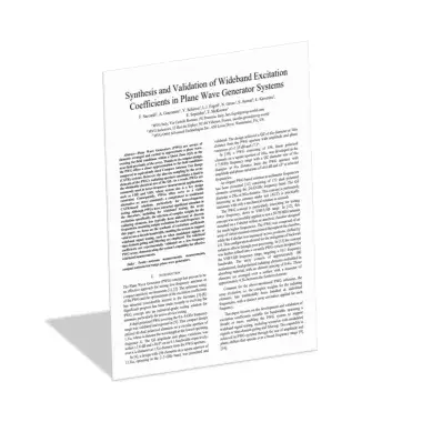 Untitled design.png Synthesis and Validation of Wideband Excitation Coefficients in Plane Wave Generator Systems