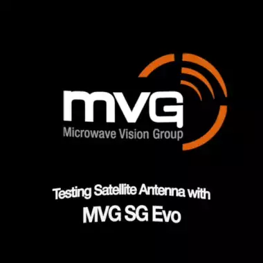 360°- 3D video – Anechoic test chamber with SG Evo and a satellite under test