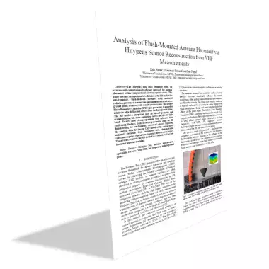 Analysis of Flush-Mounted Antenna Placement via Huygens Source Reconstruction from VHF Measurements