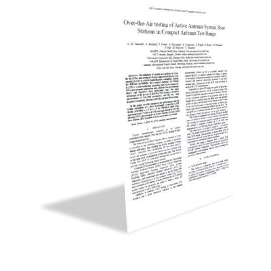 Over the Air Testing of Active Antenna System Base Stations in Compact Antenna Test Range_0.png