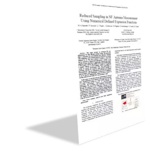 Reduced Sampling in NF Antenna Measurement Using Numerical Defined Expansion Functions_0.png