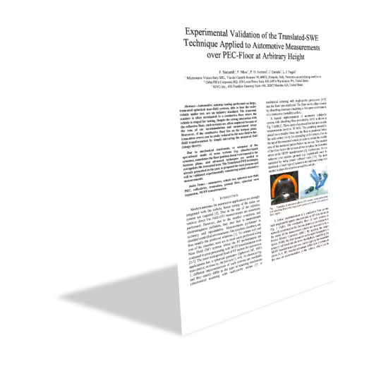 Experimental Validation of the Translated-SWE Technique Applied to Automotive Measurements over PEC-Floor at Arbitrary Height.png