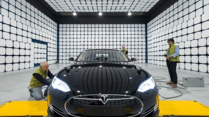 Automotive - Tesla car in an MVG EMC chamber2.jpg