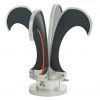 Open Boundary Quad-Ridge Horns