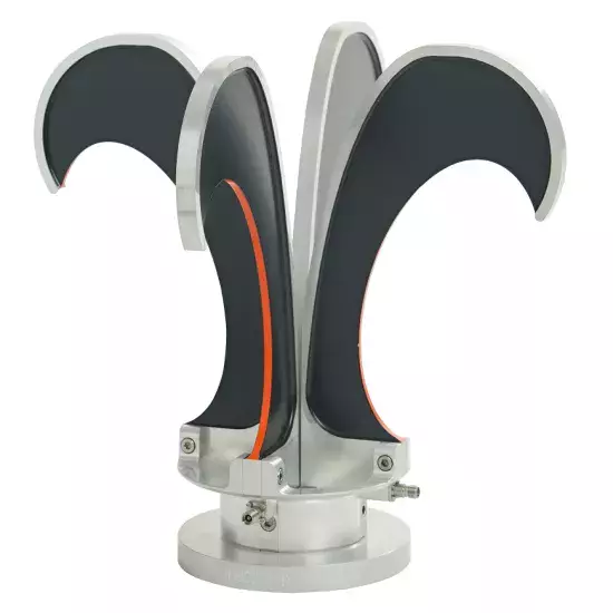 Open Boundary Quad-Ridge Horns