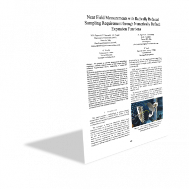 Technical Papers - Near Field Measurements with Radically Reduced Sampling Requirement through Numerically Defined Expansion Functions.png Near Field Measurements with Radically Reduced Sampling Requirement through Numerically Defined Expansion Functions