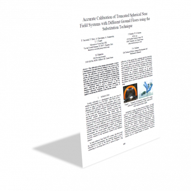 Accurate Calibration of Truncated Spherical Near Field Systems with Different Ground Floors using the Substitution Technique Accurate Calibration of Truncated Spherical Near Field Systems with Different Ground Floors using the Substitution Technique