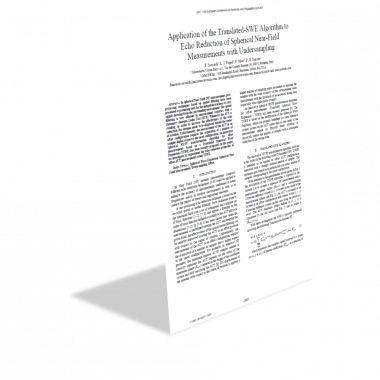 Application of the TSWE Algorithm to Echo Reduction of Spherical Near-Field Measurements with Undersampling Application of the TSWE Algorithm to Echo Reduction of Spherical Near-Field Measurements with Undersampling