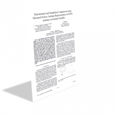 Measurement and Simulation Comparison using Measured Source Antenna Representation of GNSS Antenna on Sentinel Satellite Measurement and Simulation Comparison using Measured Source Antenna Representation of GNSS Antenna on Sentinel Satellite