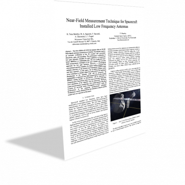 Technical Papers - Near-Field Measurement Technique for Spacecraft Installed Low Frequency Antennas.png Near-Field Measurement Technique for Spacecraft Installed Low Frequency Antennas