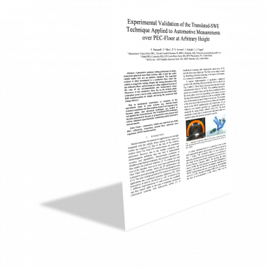 Experimental Validation of the Translated-SWE Technique Applied to Automotive Measurements over PEC-Floor at Arbitrary Height.png Experimental Validation of the Translated-SWE Technique Applied to Automotive Measurements over PEC-Floor at Arbitrary Height